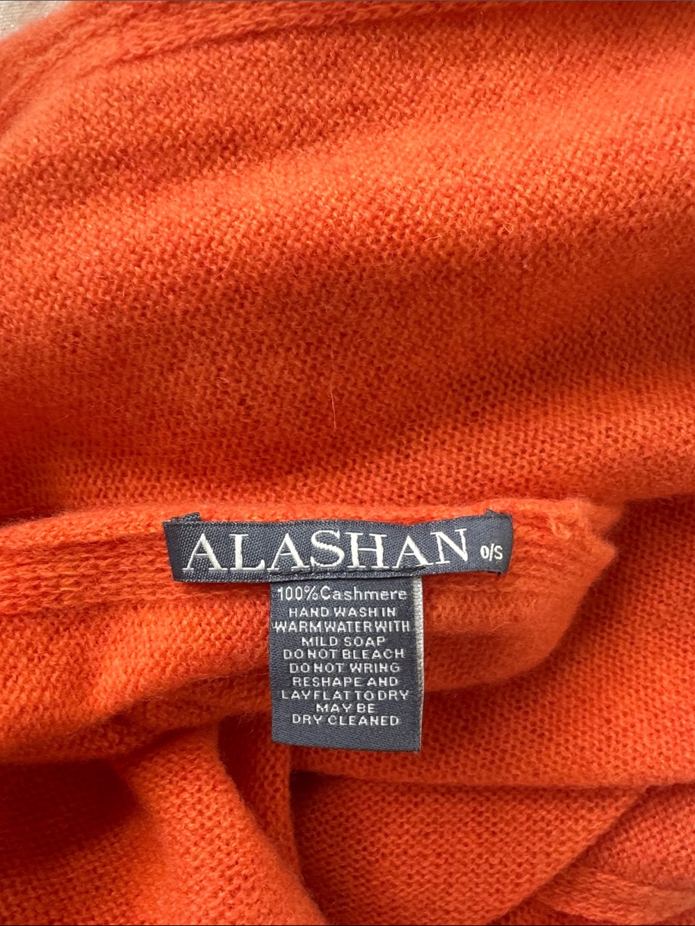 Alashan Cashmere Orange Scarf - Soft Lightweight Wrap